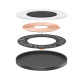 Бездротовий зарядний пристрій Baseus Simple 2 Wireless Charger 15W Cluster Black（Include: Cable Type-C To Type-C 24W 12V/2A 1m Cluster Black) (CCJJ050001)