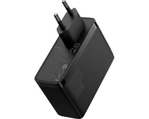 Мережевий зарядний пристрій Baseus GaN5 Pro Digital Fast Charger 2C+U 160W EU Cluster Black (With Superior Series Fast Charging Data Cable Type-C to T (P10110825113-00)