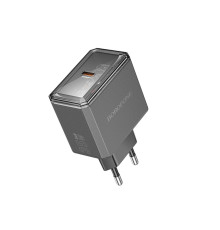 Мережевий зарядний пристрій BOROFONE BAS31A Treasure single port PD35W charger(EU) Black (6941991110580)