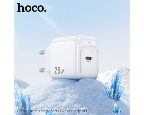 Мережевий зарядний пристрій HOCO CS53A Surplus single port PD25W charger White (6942007631488)