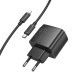 Мережевий зарядний пристрій HOCO CS61A Bright PD30W+QC3.0 charger set (C to iP)(EU) Black (6942007638432)
