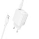 Мережевий зарядний пристрій BOROFONE BN26 Fuente single-port PD20W charger set (C to C) (EU) White (6941991120251)