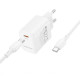 Мережевий зарядний пристрій BOROFONE BN26 Fuente single-port PD20W charger set (C to C) (EU) White (6941991120251)