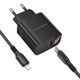 Мережевий зарядний пристрій BOROFONE BA97A Ilustre single-port PD30W charger with digital display set (C to iP) (EU) Black (6941991120497)