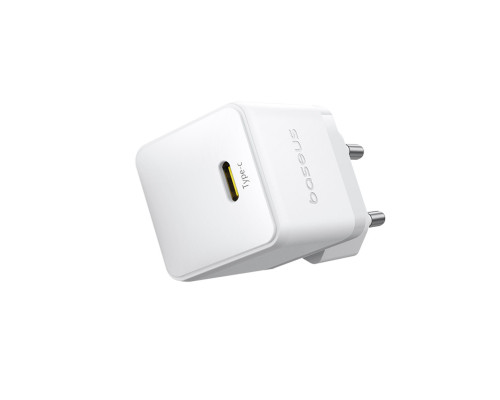 Мережевий зарядний пристрій Baseus Palm Fast Charger 1C 30W EU Moon White(With:Baseus Mini White Cable Type-C to Type-C 60W(20V/3A) 1m Moon White) (P10111605213-01)