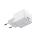 Мережевий зарядний пристрій Baseus Palm Fast Charger 1C 30W EU Moon White(With:Baseus Mini White Cable Type-C to Type-C 60W(20V/3A) 1m Moon White) (P10111605213-01)