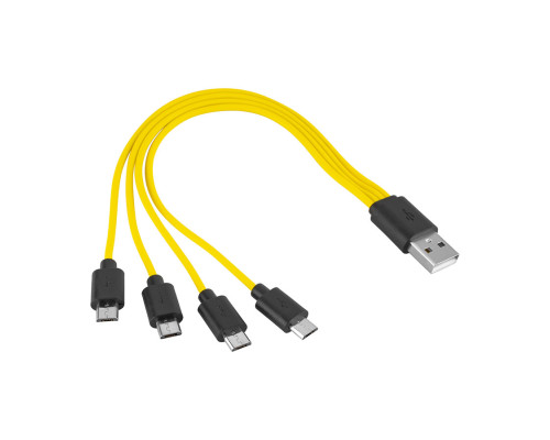 Кабель ZNTER LM14 MicroUSB Interface (1to4)(Для батарейок) NBB-132349