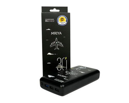 Зовнішній акумулятор Mibrand Mriya 30000mAh 20W Black (MI30K/Mriya)