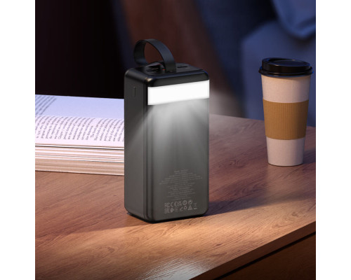 Зовнішній акумулятор HOCO J123C Element 22.5W+PD20W fully compatible power bank with digital display(60000mAh) Black (6942007612098)