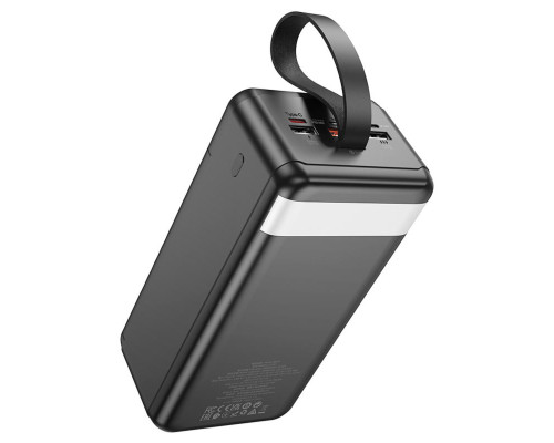 Зовнішній акумулятор HOCO J123C Element 22.5W+PD20W fully compatible power bank with digital display(60000mAh) Black (6942007612098)
