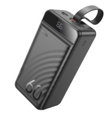 Зовнішній акумулятор HOCO J123C Element 22.5W+PD20W fully compatible power bank with digital display(60000mAh) Black (6942007612098)
