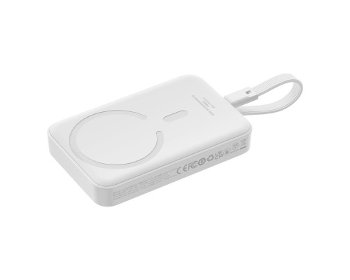 Зовнішній акумулятор Baseus Magnetic Mini Wireless Fast Charge Power Bank Type-C Edition 10000mAh 30W Stellar White (P1002210B223-00)