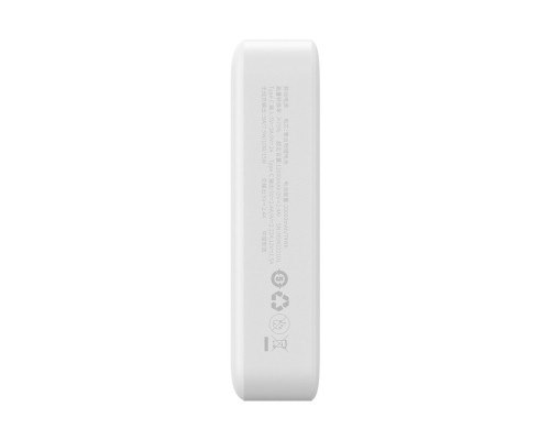 Зовнішній акумулятор Baseus Magnetic Mini Wireless Fast Charge Power Bank 20000mAh 20W White (PPCX150002)