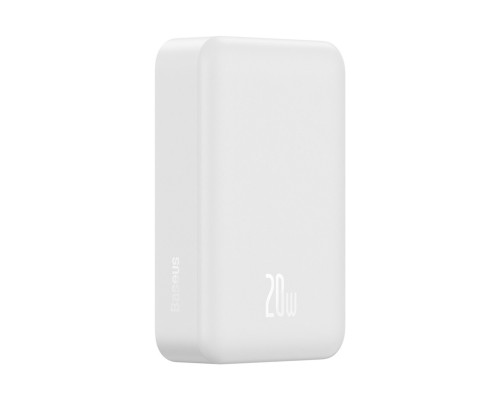 Зовнішній акумулятор Baseus Magnetic Mini Wireless Fast Charge Power Bank 20000mAh 20W White (PPCX150002)