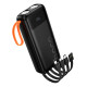 Зовнішній акумулятор Hoco J151A Spirit dual lighting four-cable power bank(20000mAh) (6942007653374)