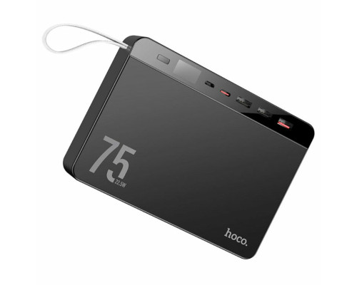 Зовнішній акумулятор HOCO J94 Overlord 22.5W fully compatible power bank(75000mAh) Black (6931474779175)