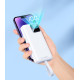 Зовнішній акумулятор REMAX Suji Series PD 20W+QC 22.5W Fast Charging Cabled Power Bank 30000mAh RPP-550 White (RPP-550 White)