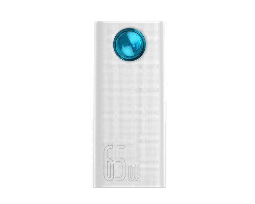 Зовнішній акумулятор Baseus Amblight Digital Display Fast Charge Power Bank 30000mAh White (PPLG000102)