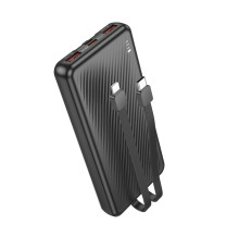 Зовнішній акумулятор BOROFONE BJ57 Graceful 22.5W+PD20W fully compatible power bank with cable (10000mAh) Black (6941991111846)