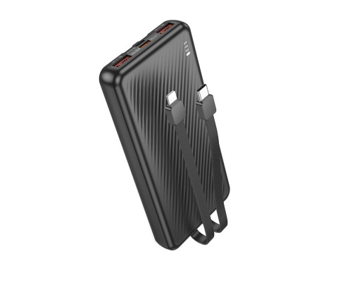 Зовнішній акумулятор BOROFONE BJ57 Graceful 22.5W+PD20W fully compatible power bank with cable (10000mAh) Black (6941991111846)
