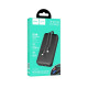 Зовнішній акумулятор HOCO J118A Speed energy power bank with cable(20000mAh) Black (6942007608060)