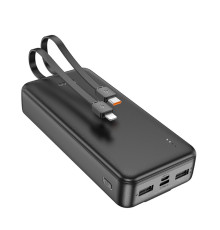 Зовнішній акумулятор HOCO J118A Speed energy power bank with cable(20000mAh) Black (6942007608060)