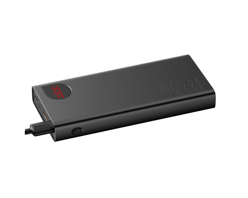 Зовнішній акумулятор Baseus Adaman Metal Digital Display Quick Charge Power Bank 20000mAh22.5W Black (PPAD000101)