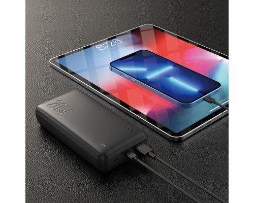 Зовнішній акумулятор HOCO J87A Tacker PD20W+QC3.0 power bank(20000mAh) Black (6931474761033)