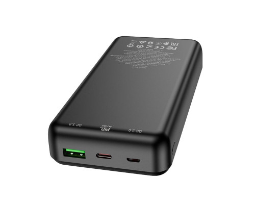 Зовнішній акумулятор HOCO J87A Tacker PD20W+QC3.0 power bank(20000mAh) Black (6931474761033)