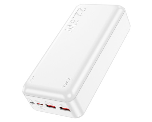 Зовнішній акумулятор HOCO J101B Astute 22.5W fully compatible power bank(30000mAh) White (6931474782526)