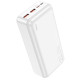 Зовнішній акумулятор HOCO J101B Astute 22.5W fully compatible power bank(30000mAh) White (6931474782526)