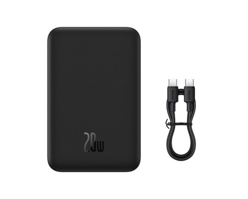 Зовнішній акумулятор Baseus Magnetic Mini Wireless Fast Charge Power Bank 20000mAh 20W Black (PPCX150001)