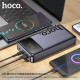 Зовнішній акумулятор HOCO Q40 Leader PD65W power bank with digital display dark (25000mAh) Metal Gray (6942007648073)