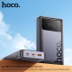 Зовнішній акумулятор HOCO Q40 Leader PD65W power bank with digital display dark (25000mAh) Metal Gray (6942007648073)