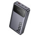 Зовнішній акумулятор HOCO Q40 Leader PD65W power bank with digital display dark (25000mAh) Metal Gray (6942007648073)
