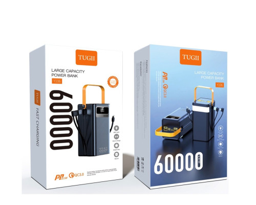 Зовнішній акумулятор WUW Y106 （PD22.5W quick charge) 60000mAh Black (Y106)