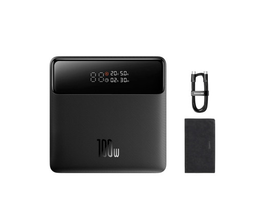 Зовнішній акумулятор Baseus Blade Power Digital Display Fast Charging Power Bank HD Edition 20000mAh 100W Black (PPBL000301)