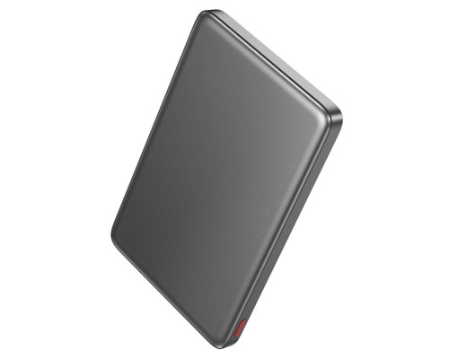Зовнішній акумулятор HOCO Q26 Joy PD20W magnetic fast charging power bank(5000mAh) metal gray (6942007624039)