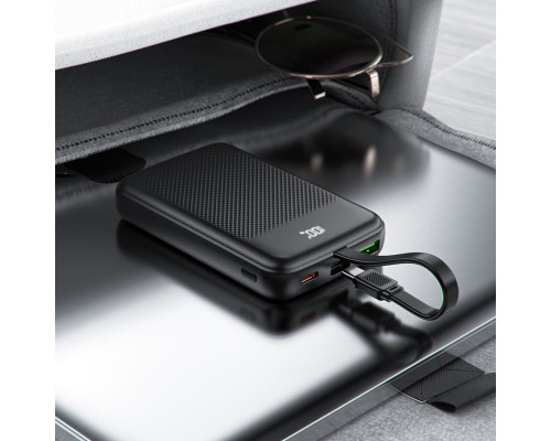 Зовнішній акумулятор ACEFAST M13 PD22.5W power bank with cable 10000mAh Black (6974316283959)