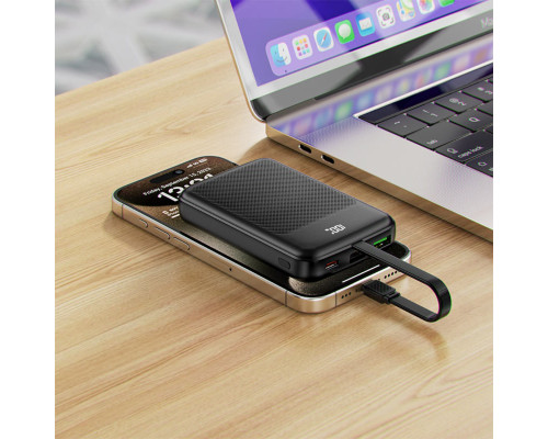 Зовнішній акумулятор ACEFAST M13 PD22.5W power bank with cable 10000mAh Black (6974316283959)