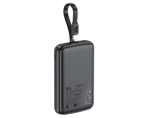 Зовнішній акумулятор ACEFAST M13 PD22.5W power bank with cable 10000mAh Black (6974316283959)