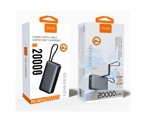 Зовнішній акумулятор WUW Y65 （PD 65W quick charge) 20000mAh Black (Y65)