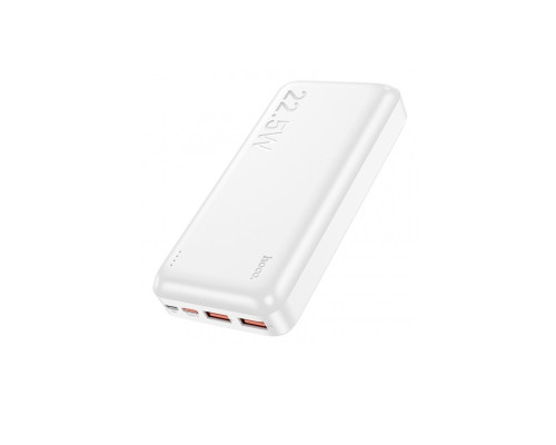Зовнішній акумулятор HOCO J101A Astute 22.5W fully compatible power bank 20000mAh White (6931474782502)