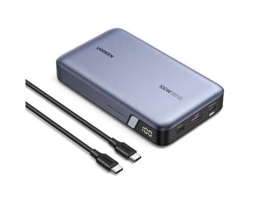 Зовнішній акумулятор UGREEN PB720 20000mAh PD 100W (UGR-25188)