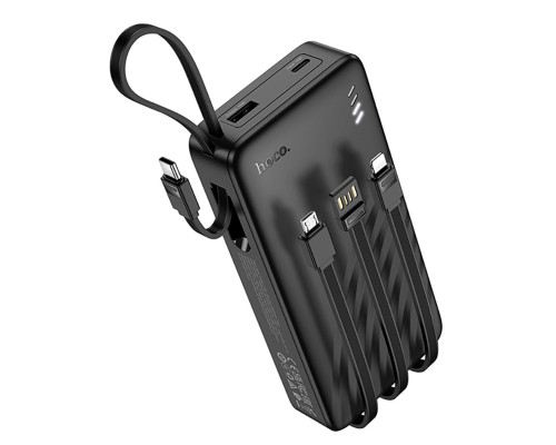 Зовнішній акумулятор Hoco J146A Night tide power bank with 4 cables(20000mAh) (6942007645911)