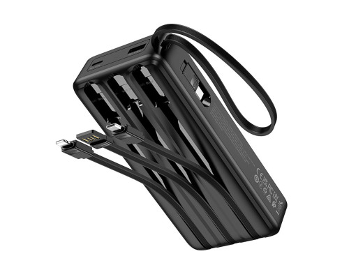 Зовнішній акумулятор Hoco J146A Night tide power bank with 4 cables(20000mAh) (6942007645911)
