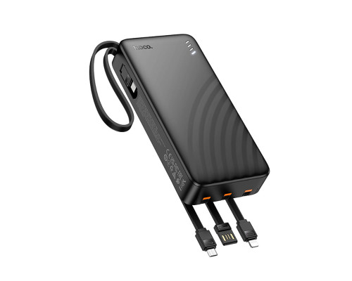 Зовнішній акумулятор Hoco J146A Night tide power bank with 4 cables(20000mAh) (6942007645911)