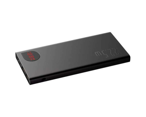 Зовнішній акумулятор Baseus Adaman Metal Digital Display Quick Charge Power Bank 10000mAh 22.5W Black (PPAD070001)