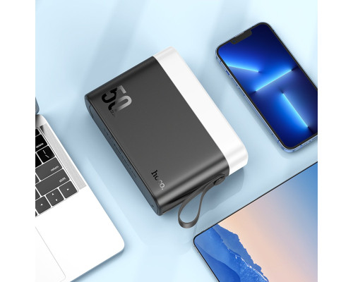 Зовнішній акумулятор HOCO J94A Masterful 22.5W fully compatible power bank(50000mAh) Black (6942007626347)