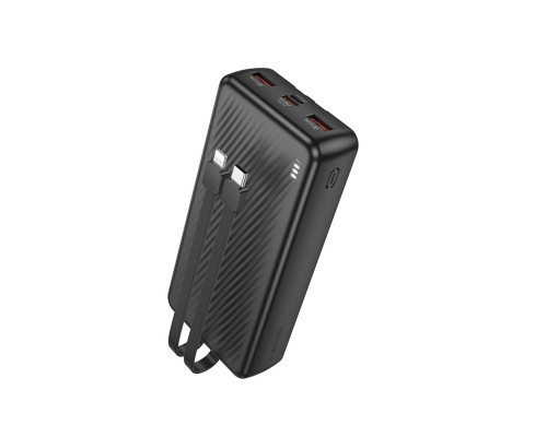 Зовнішній акумулятор BOROFONE BJ57A Graceful 22.5W+PD20W fully compatible power bank with cable (20000mAh) Black (6941991111860)
